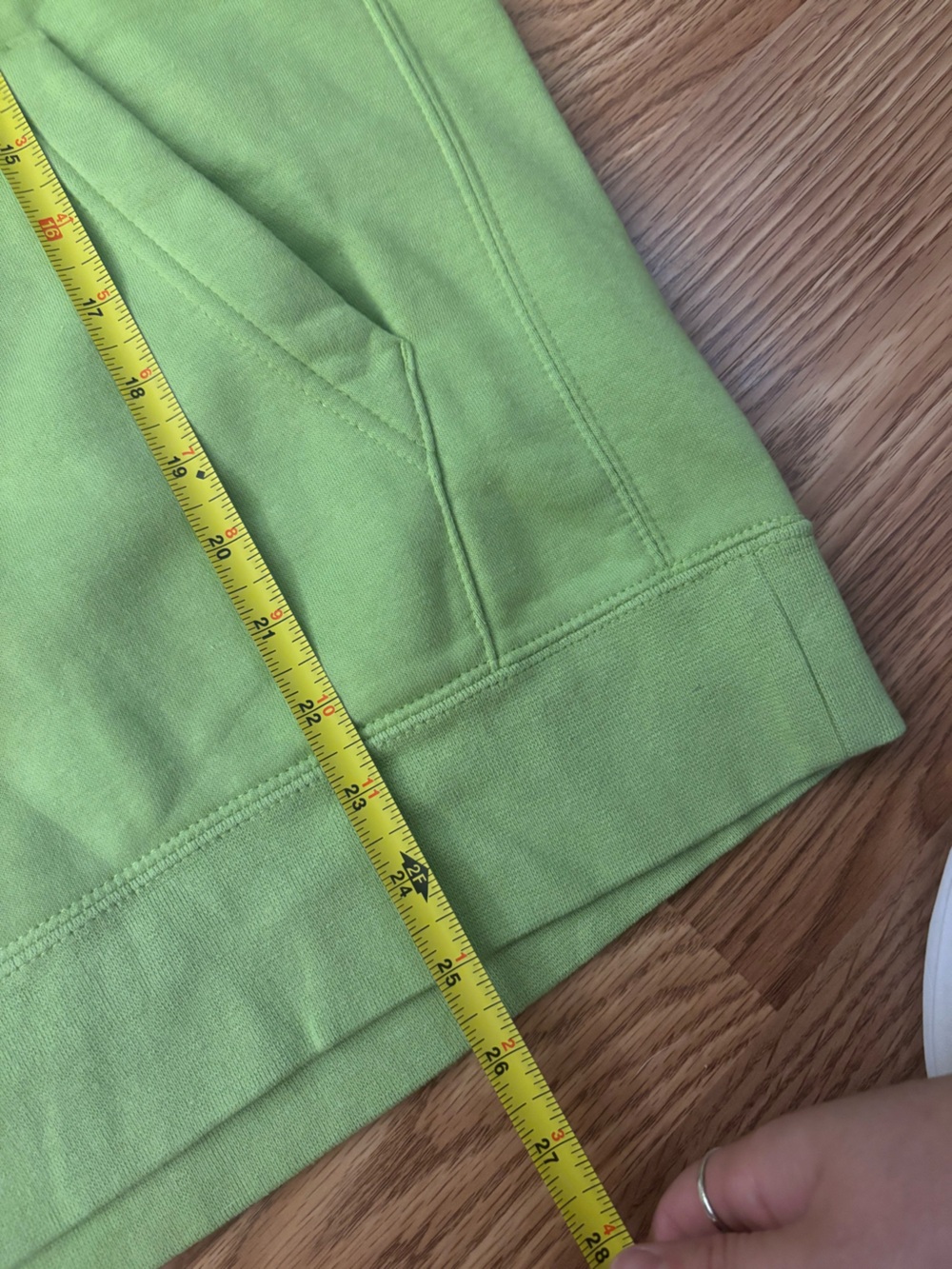 Nike Lime Green Pullover Hoodie Size XS - Picture 5 of 6